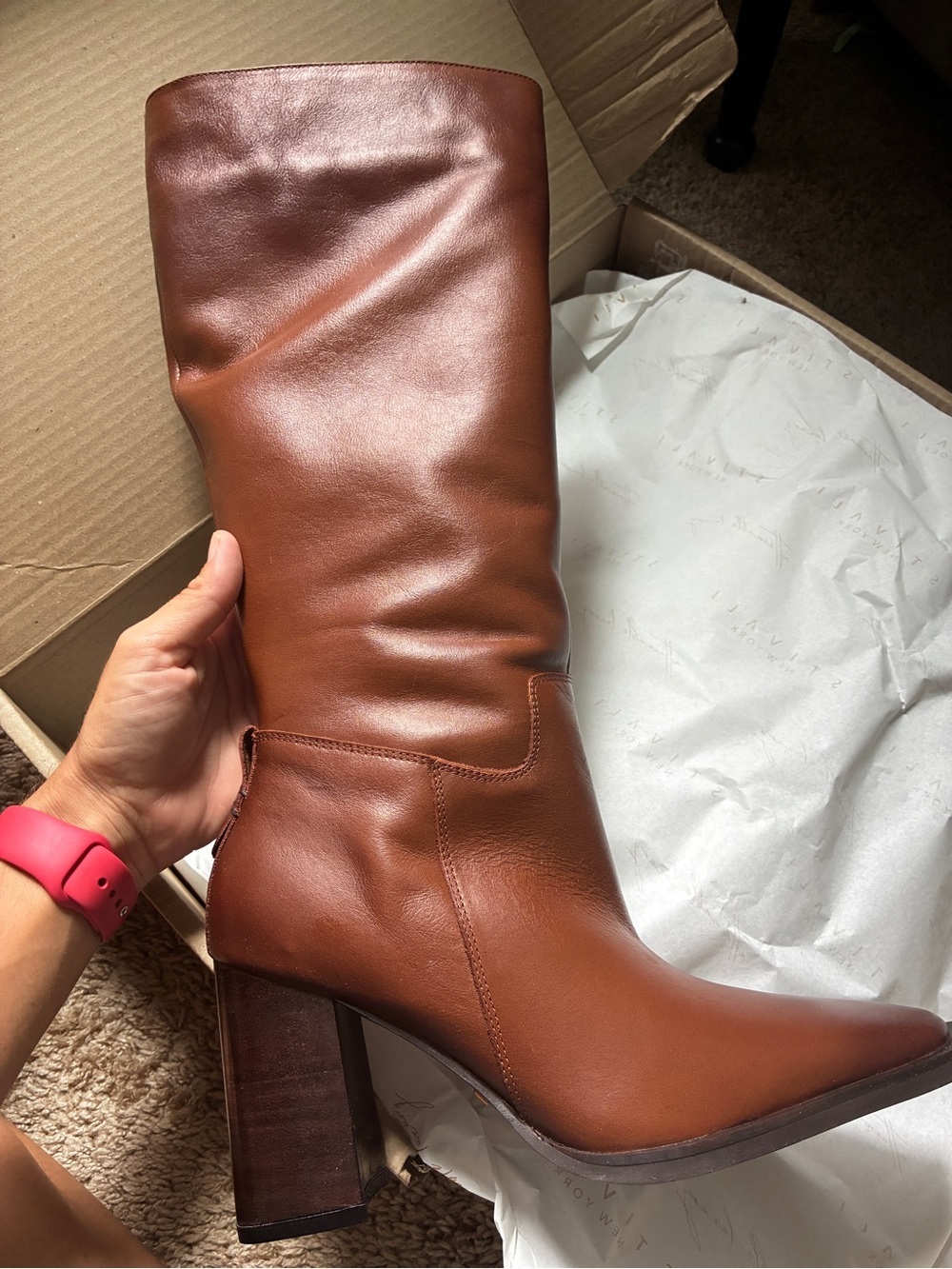 Anthropologie Stivali Alta Boot Size 7,8,9,10 Brand New in Aged Brown - Picture 8 of 8